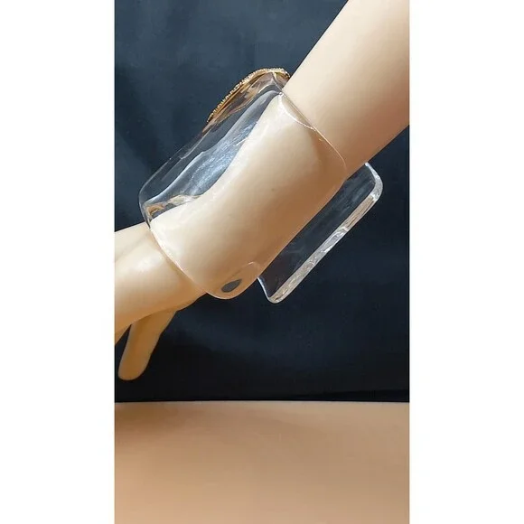 Alexis Bittar Spring/Summer 2013 Lucite Bracelet w/Golden Snake Statemen… - Picture 8 of 16